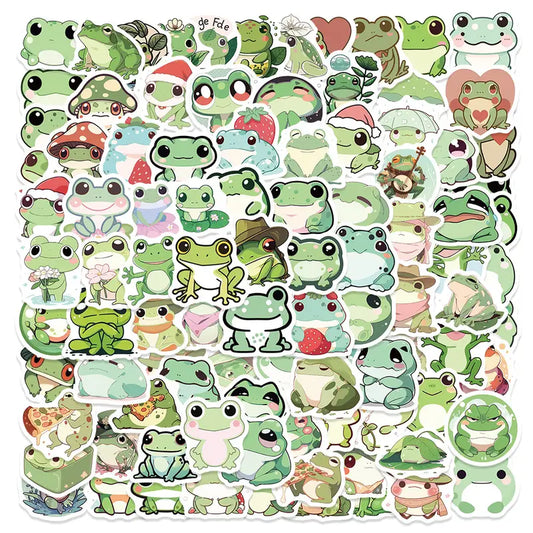 Glitter Frog Stickers