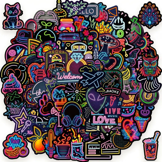 Neon Nights Stickers