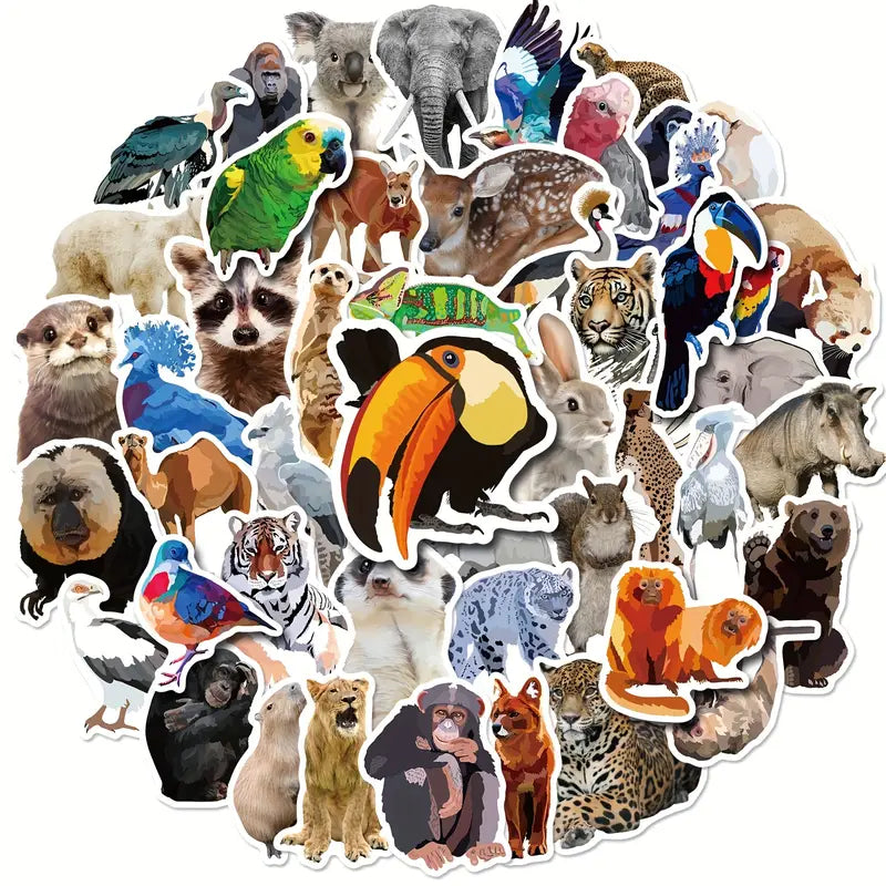 Realistic Animals Stickers