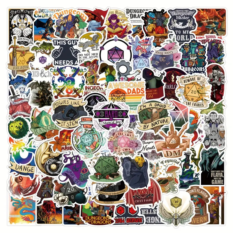 Dungeons and Dragons Stickers